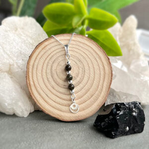 Dije colgante Obsidiana (símbolo a elección)